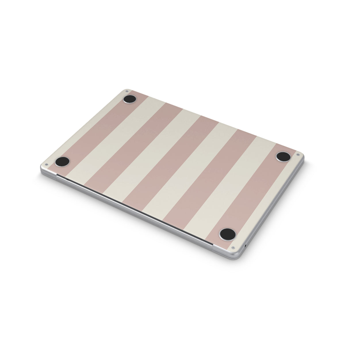 sugar stripe macbook skin - bottom view