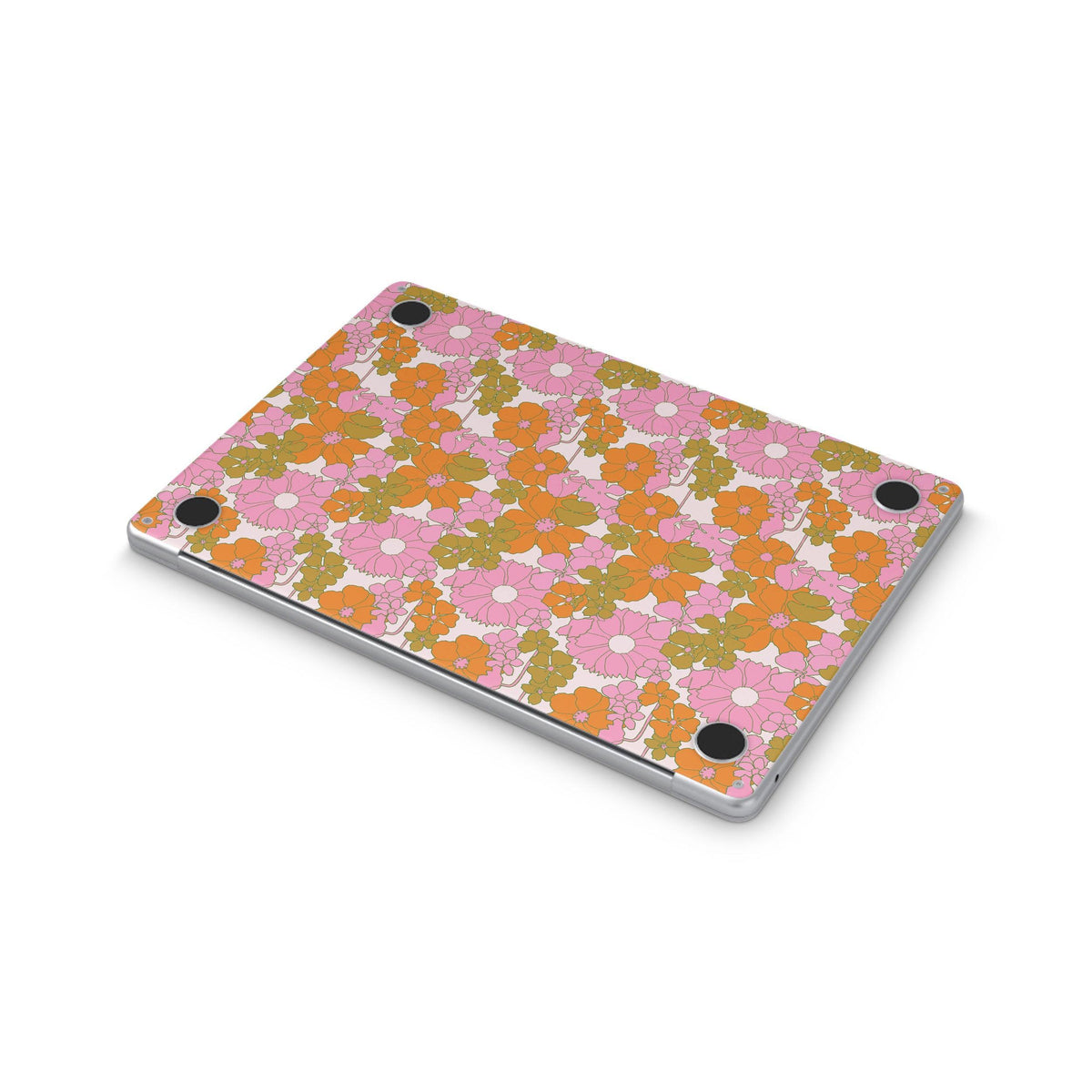 wildflower macbook skin- bottom view
