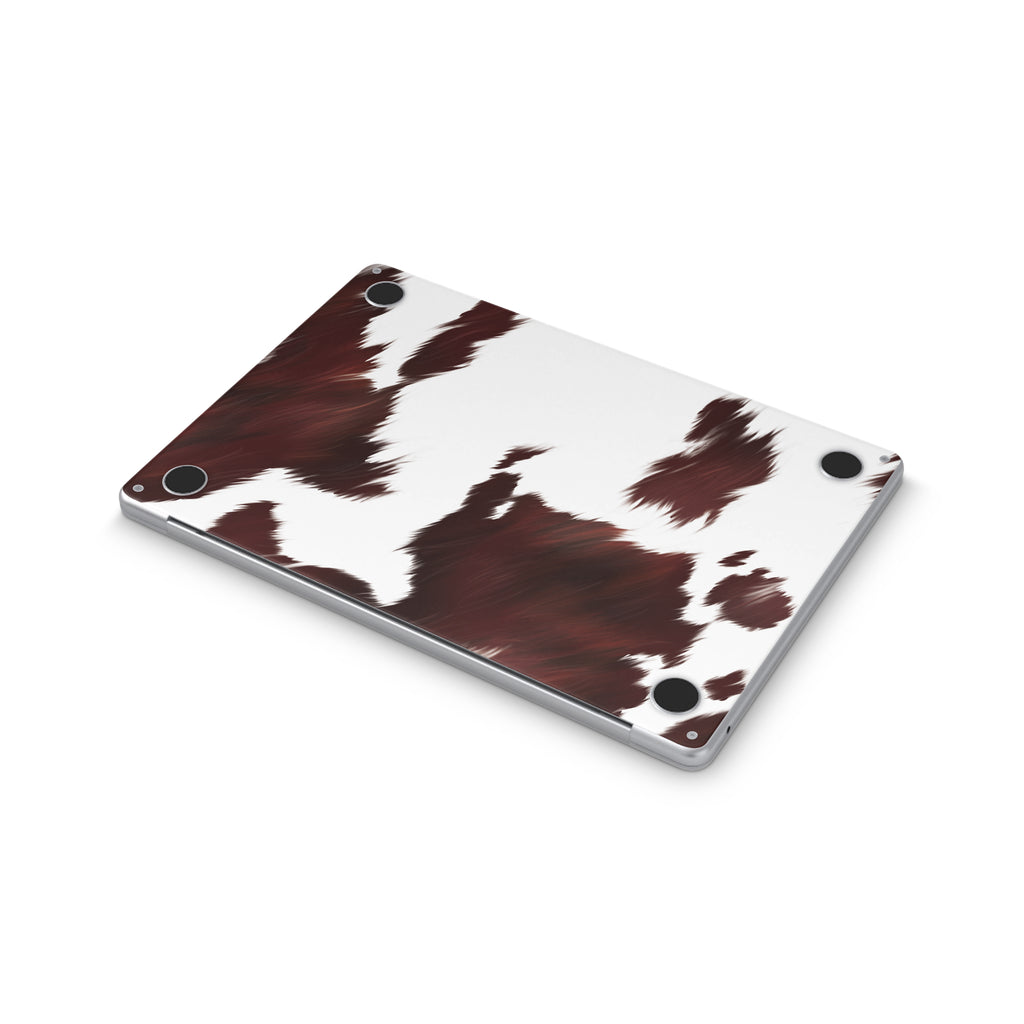 cowhide macbook skin - bottom coverage