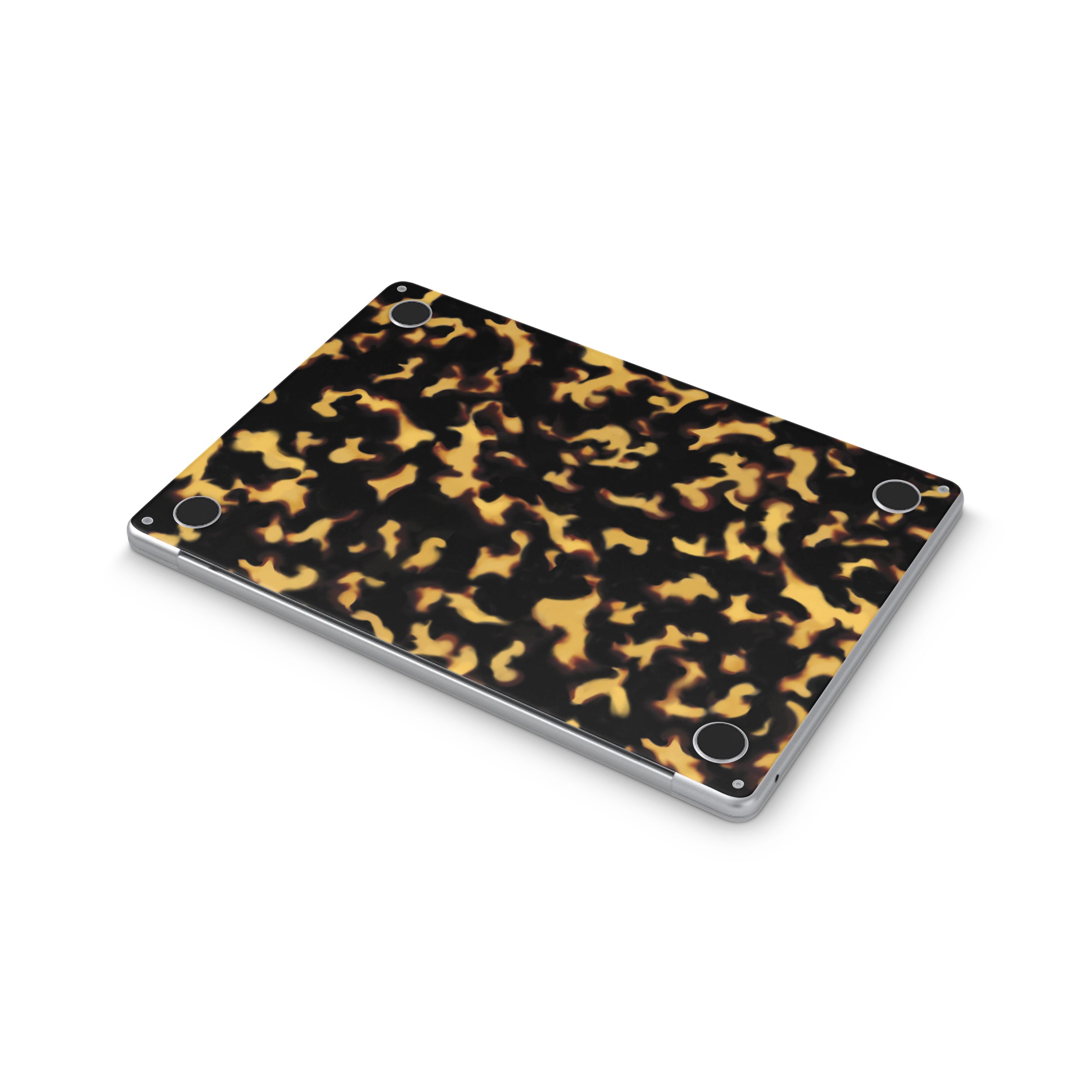 tortoise shell macbook skin - bottom coverage