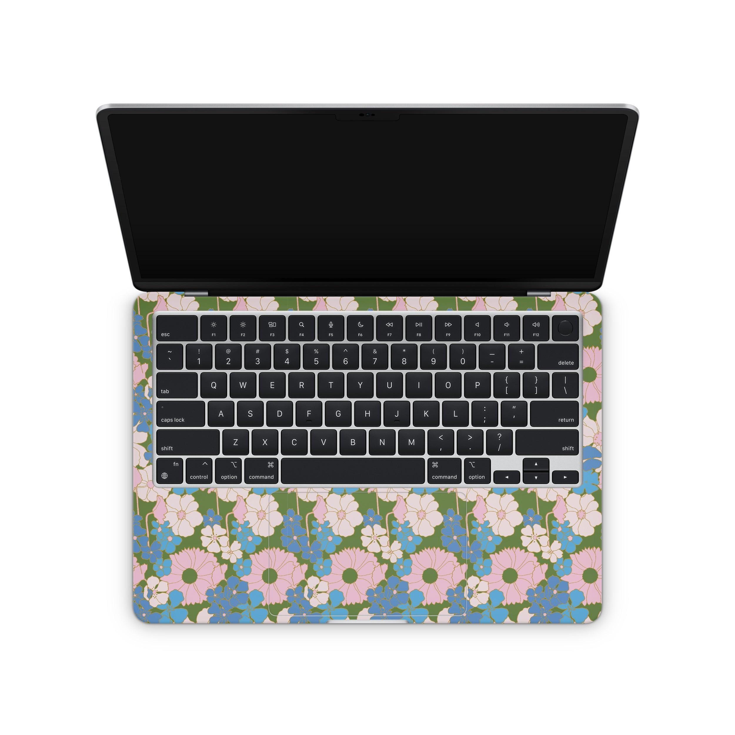 bluebell macbook skin- interior coverage