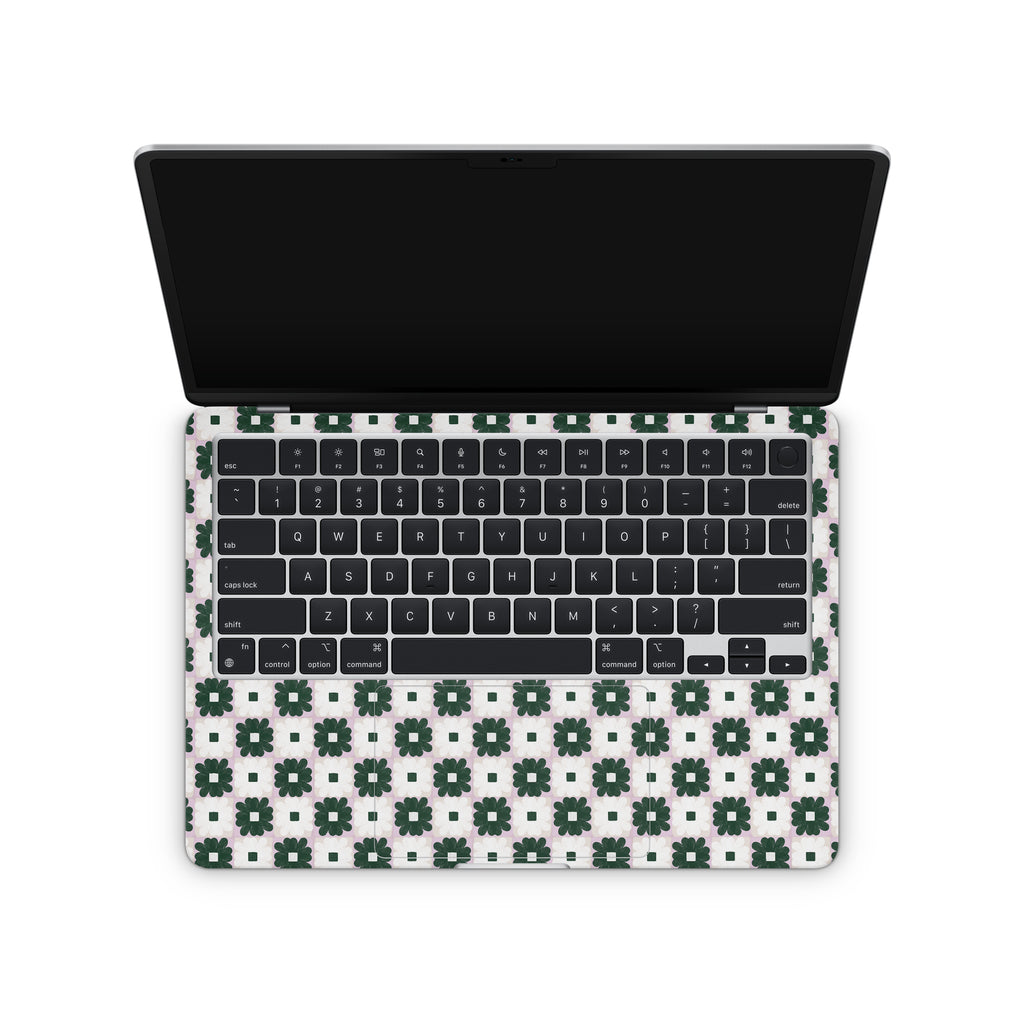 daisy quilt macbook skin - interior coverage