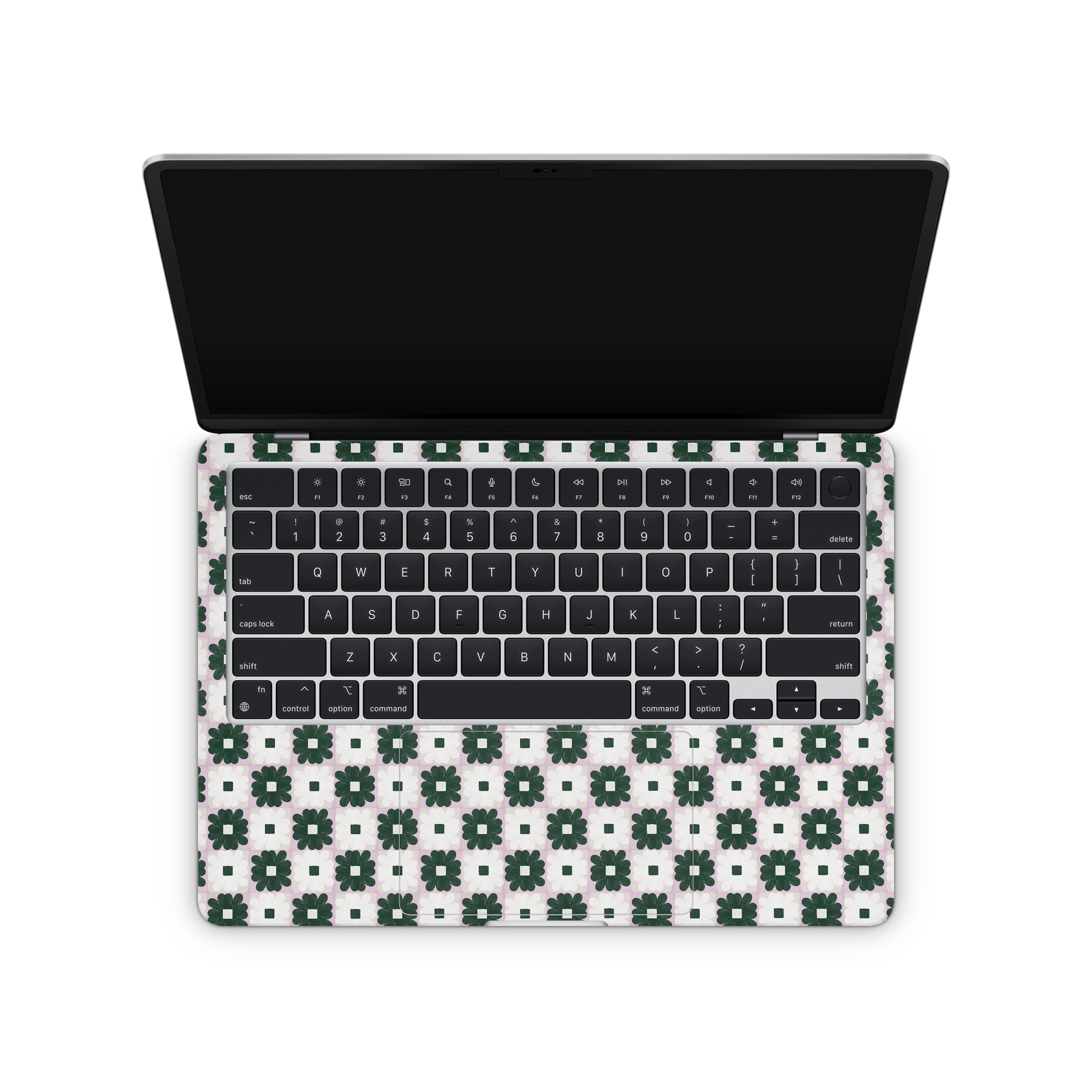 daisy quilt macbook skin - interior coverage