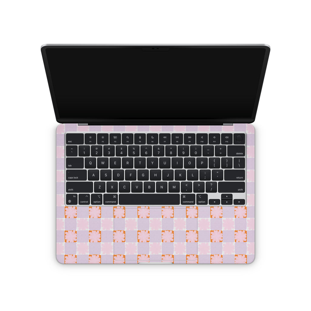 meadow quilt macbook skin - interior coverage