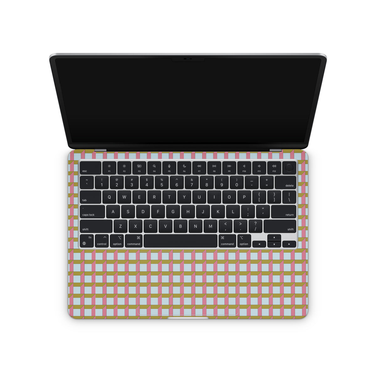 midcentury modern macbook skin - interior coverage