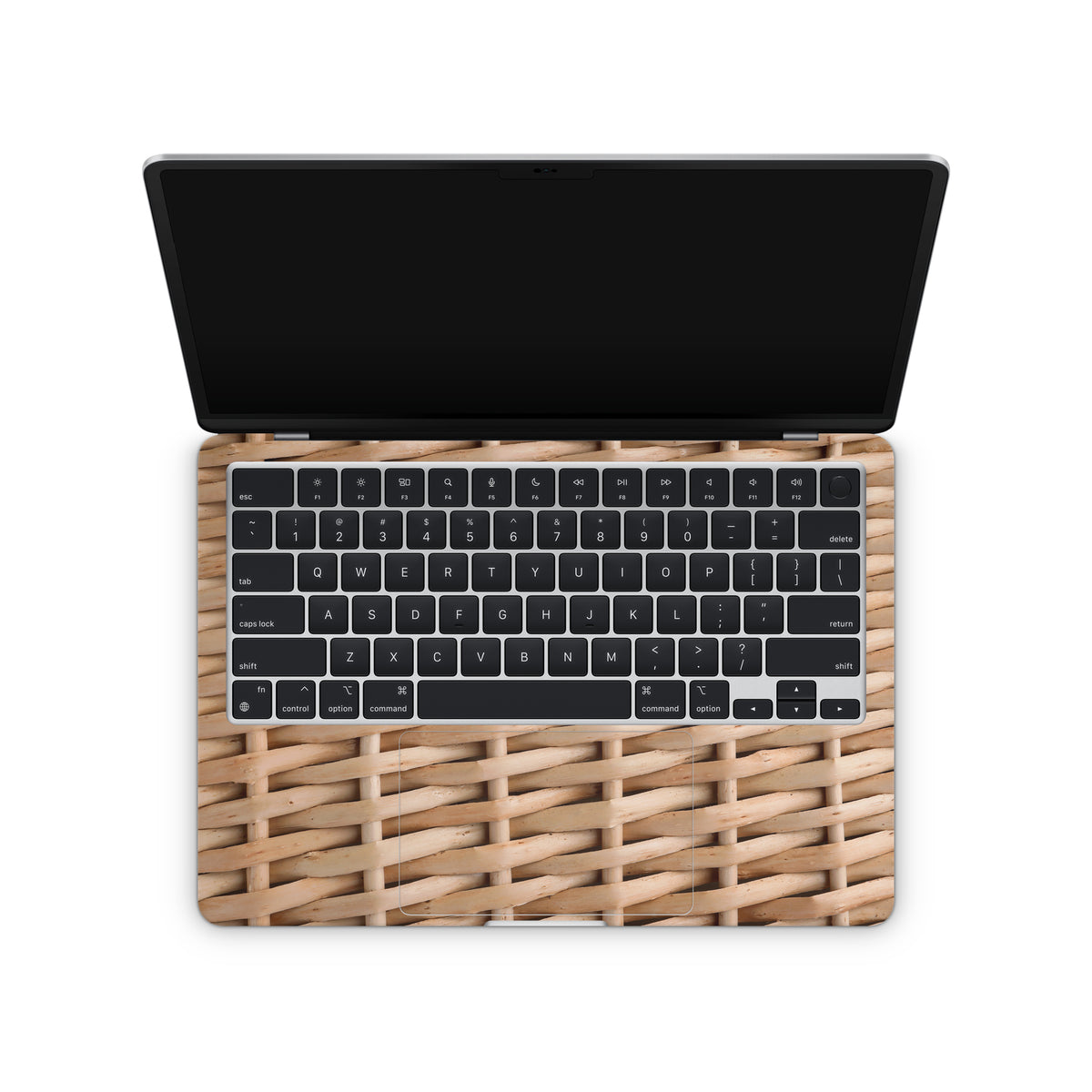 wicker macbook skin - interior coverage