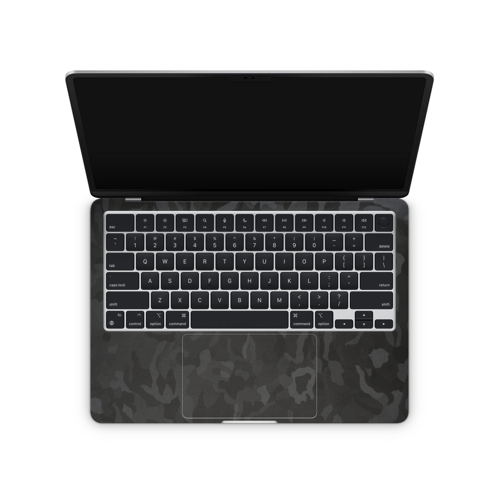 black camo macbook skin - interior coverage