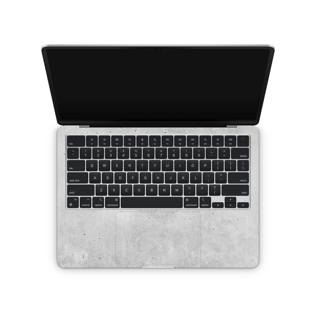 concrete macbook skin - interior coverage