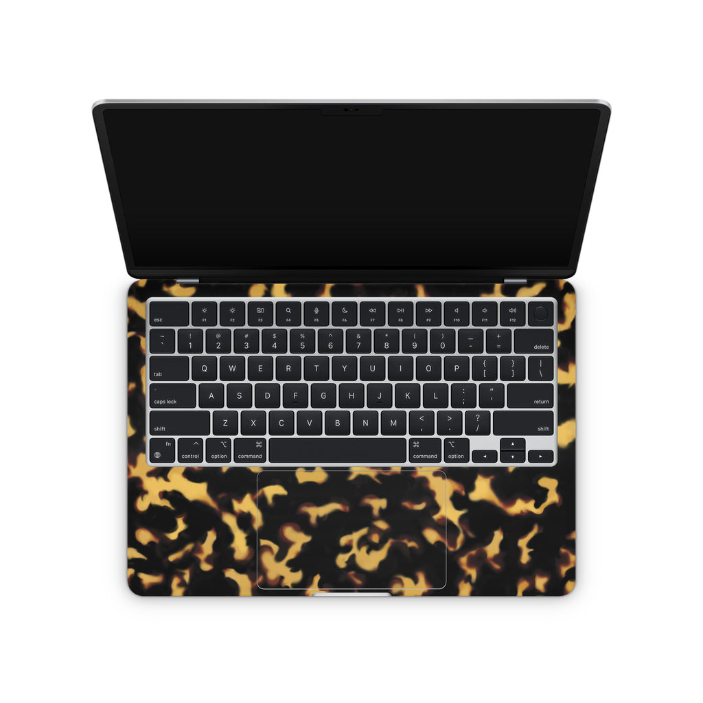 tortoise shell macbook skin - interior coverage