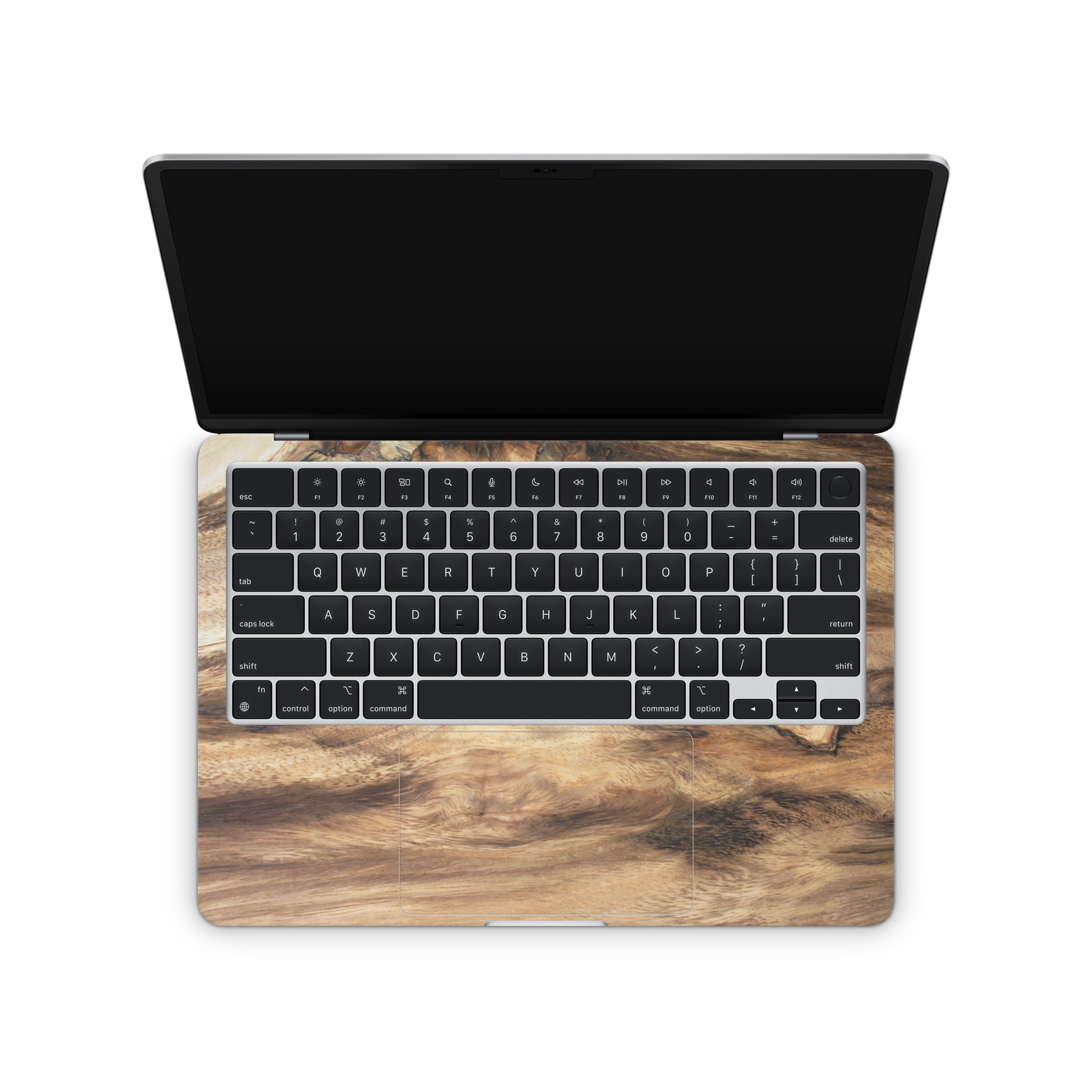 wood macbook skin - interior coverage