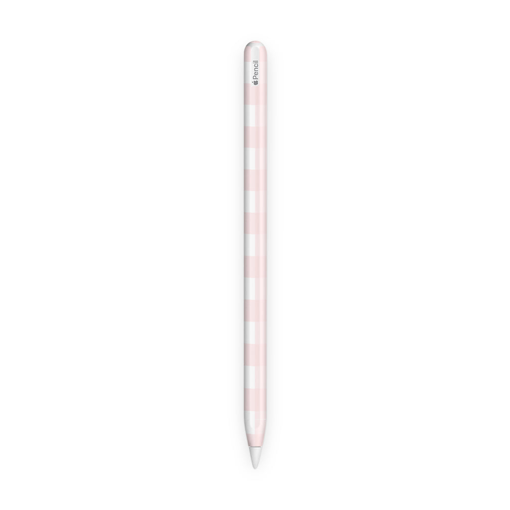 Pink Gingham Apple Pencil Skin