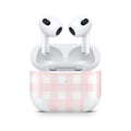 Pink Gingham AirPods Skin