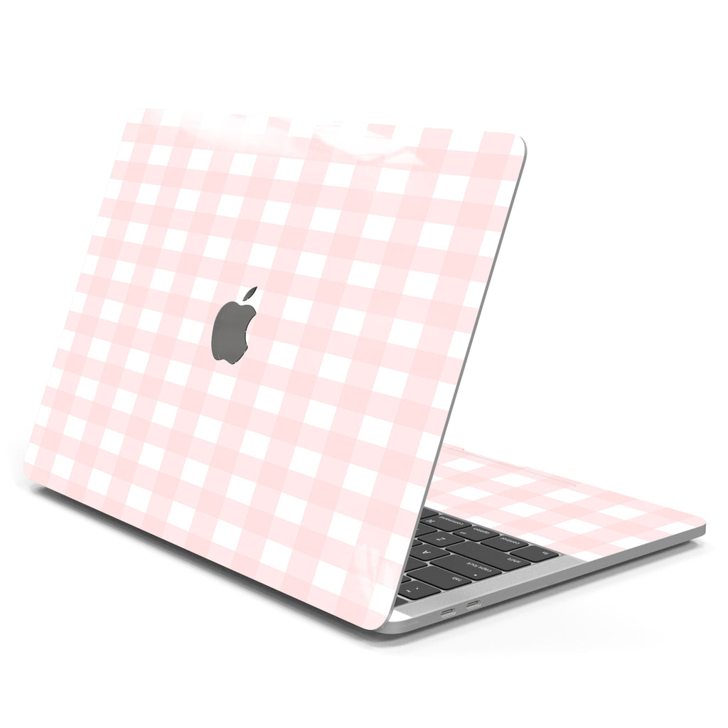 Pink Gingham MacBook Case + Skin
