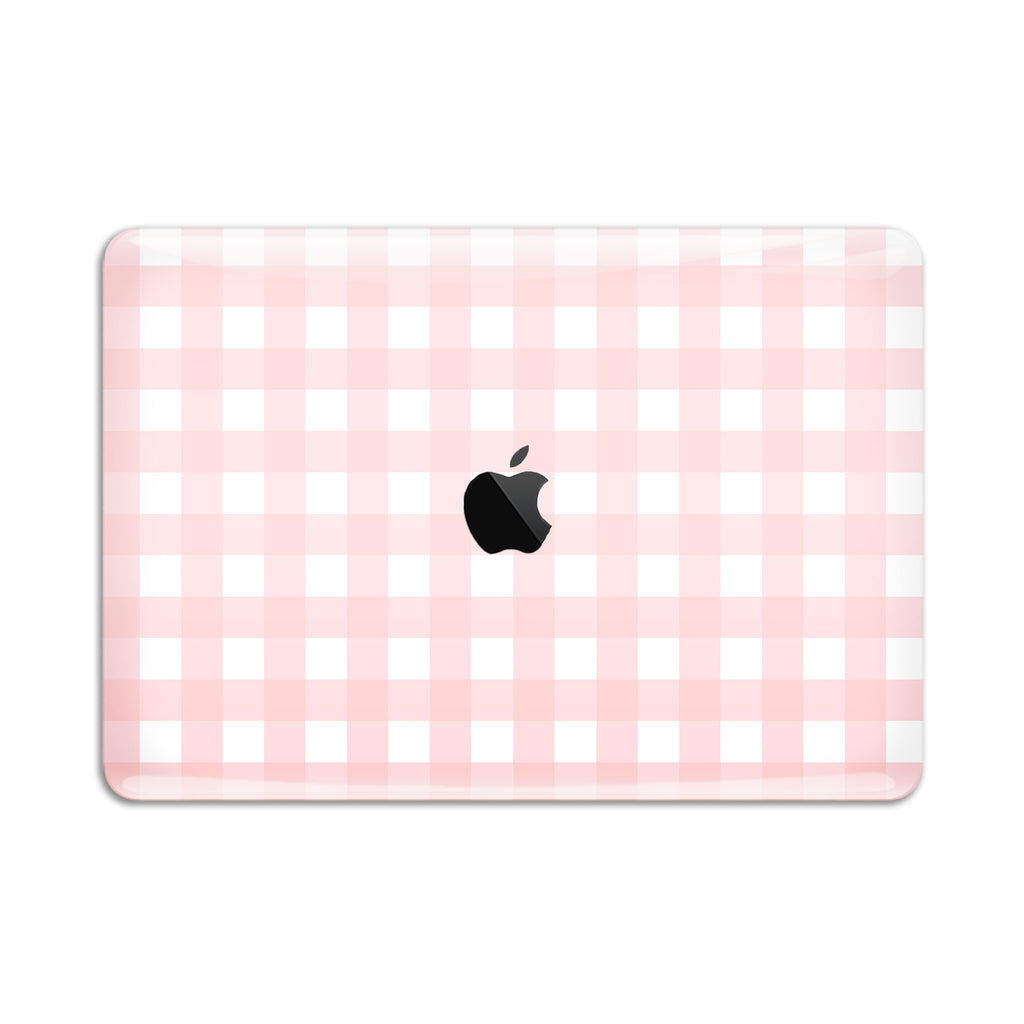 Pink Gingham MacBook Case + Skin