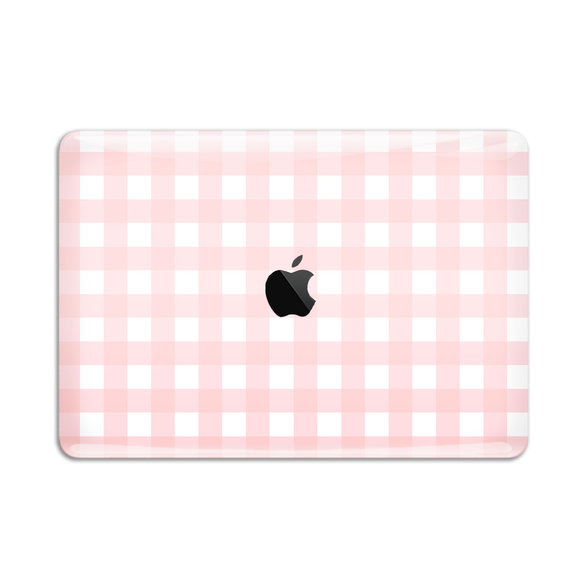 Pink Gingham MacBook Case + Skin