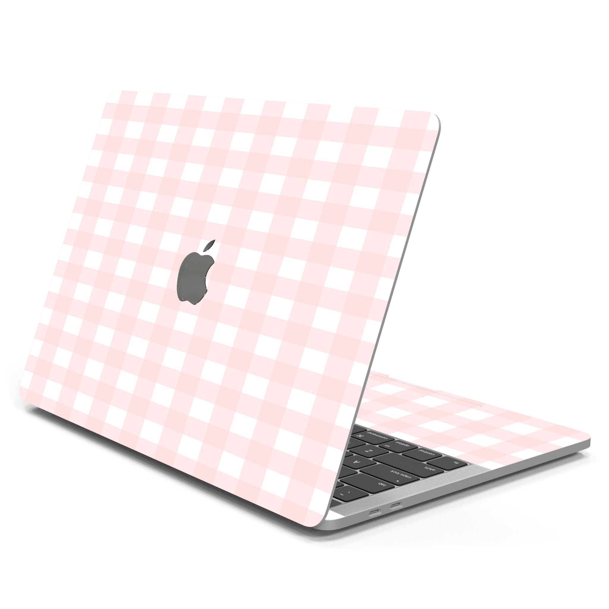 Pink Gingham MacBook Case + Skin