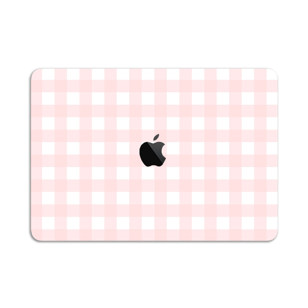 Pink Gingham MacBook Case + Skin