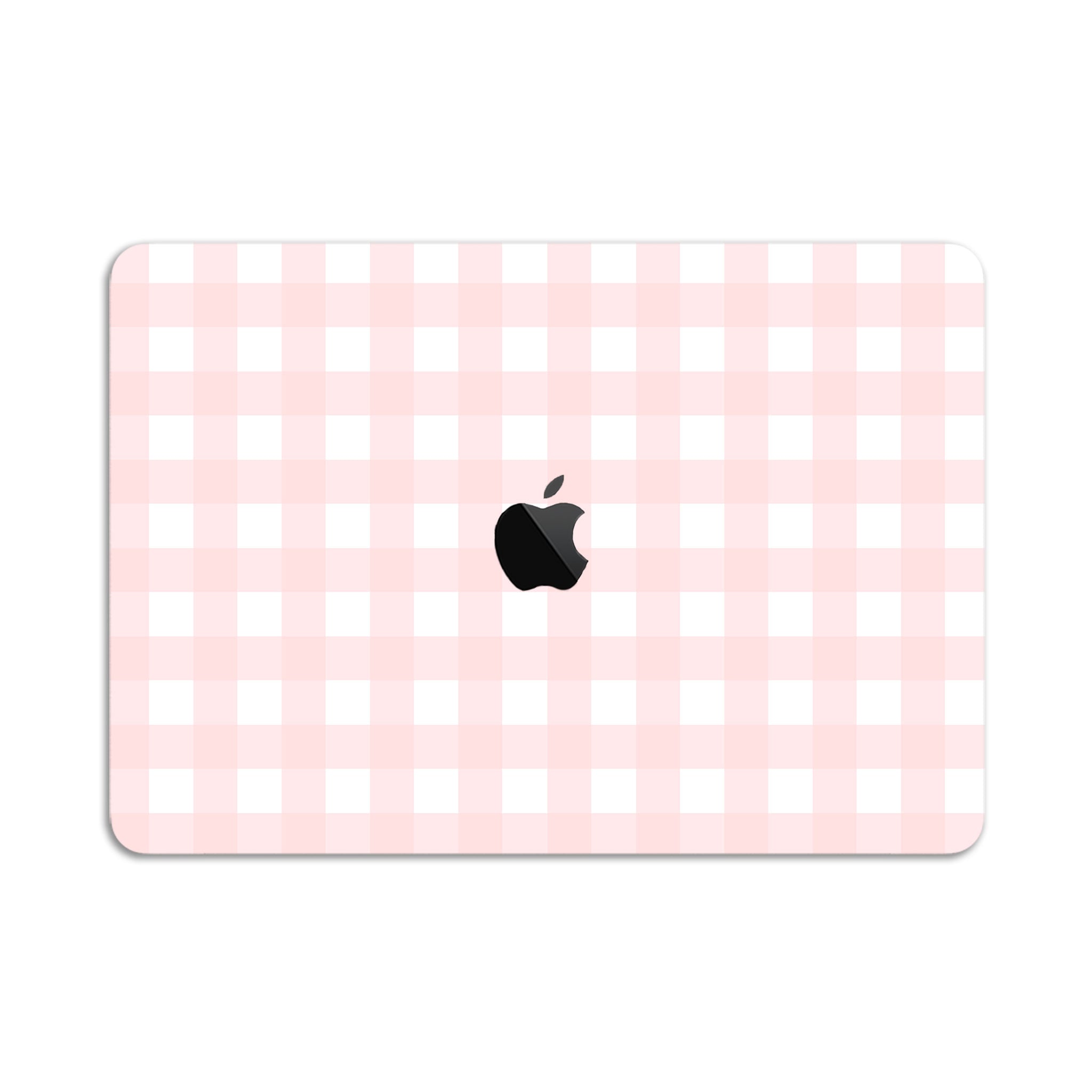 Pink Gingham MacBook Case + Skin