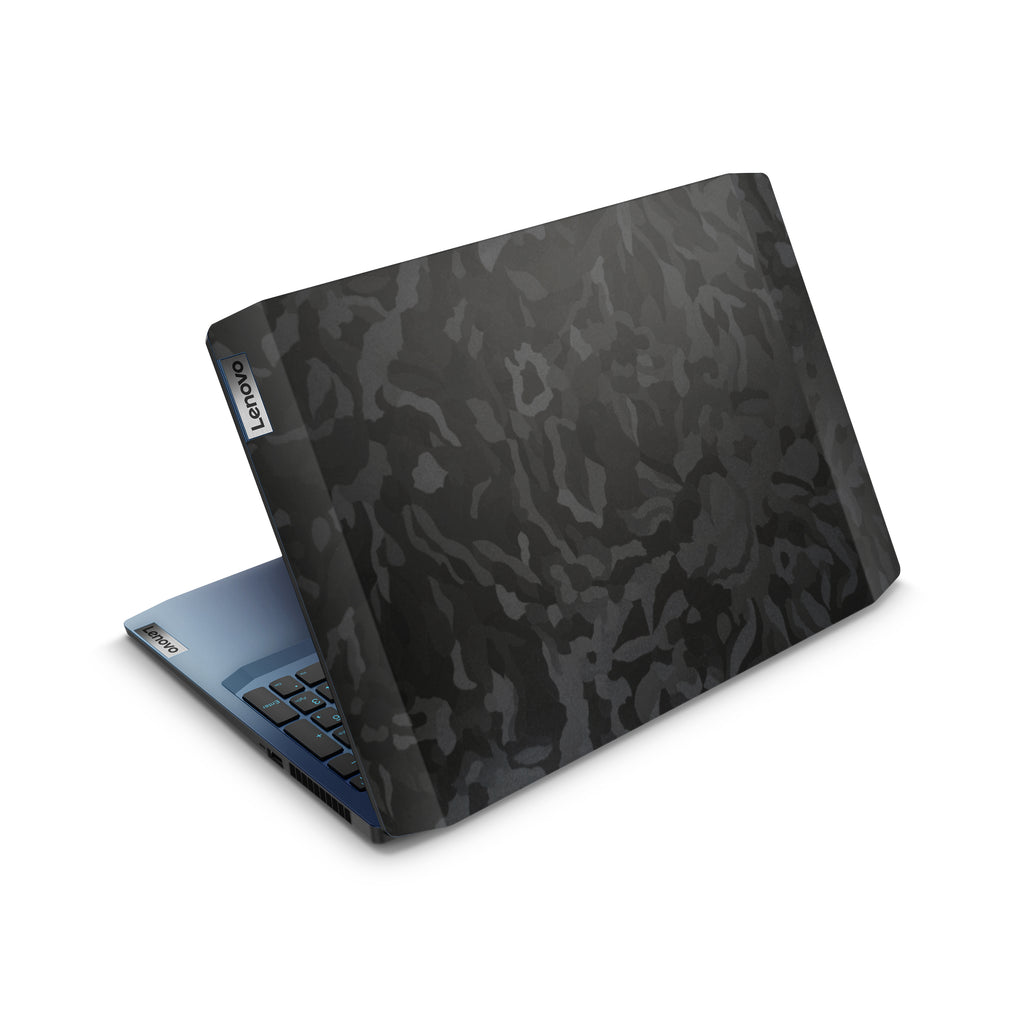 black camo lenovo skin top view