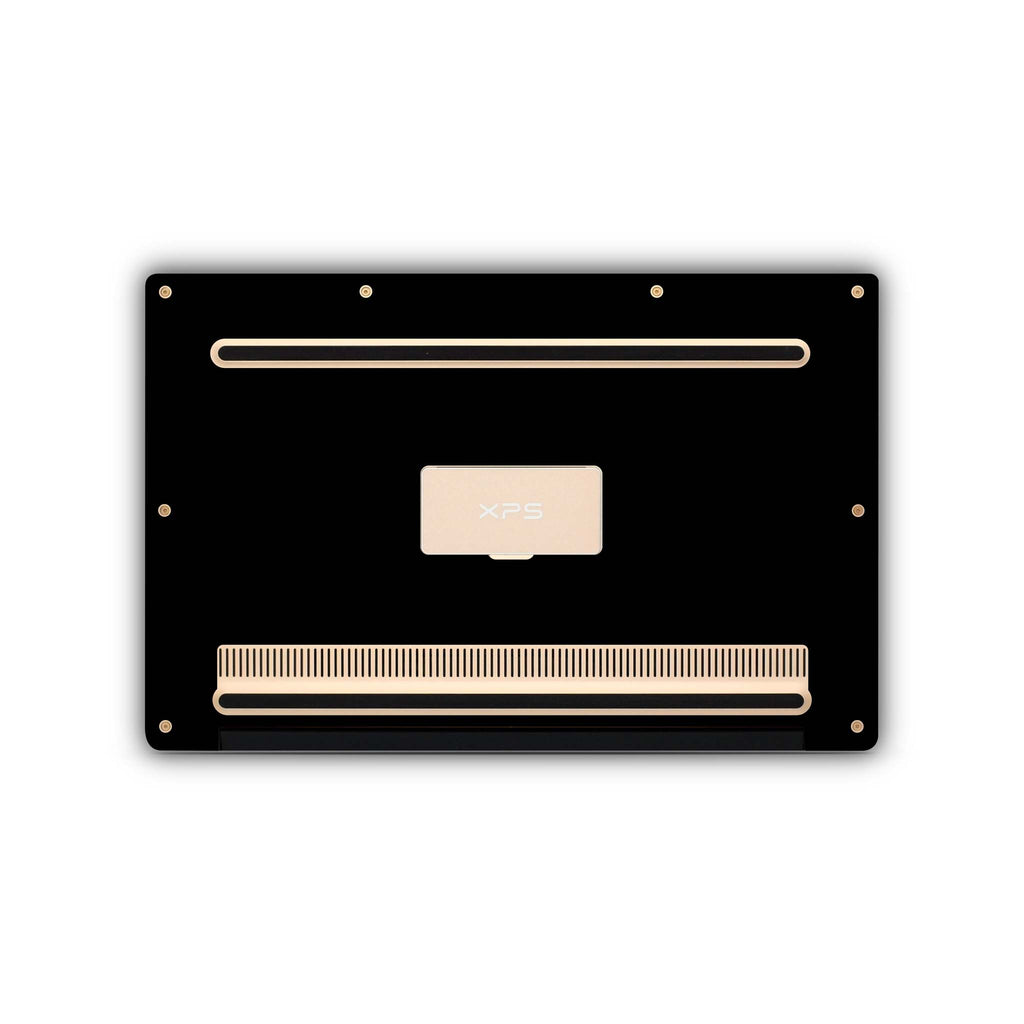 black dell skin bottom view