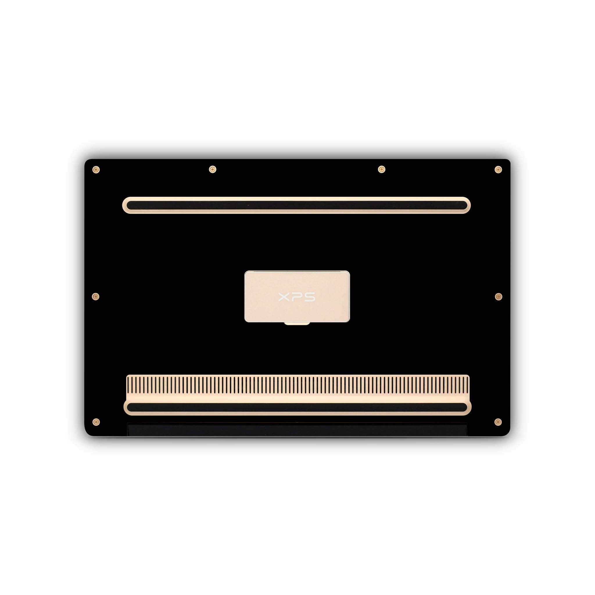 black dell skin bottom view