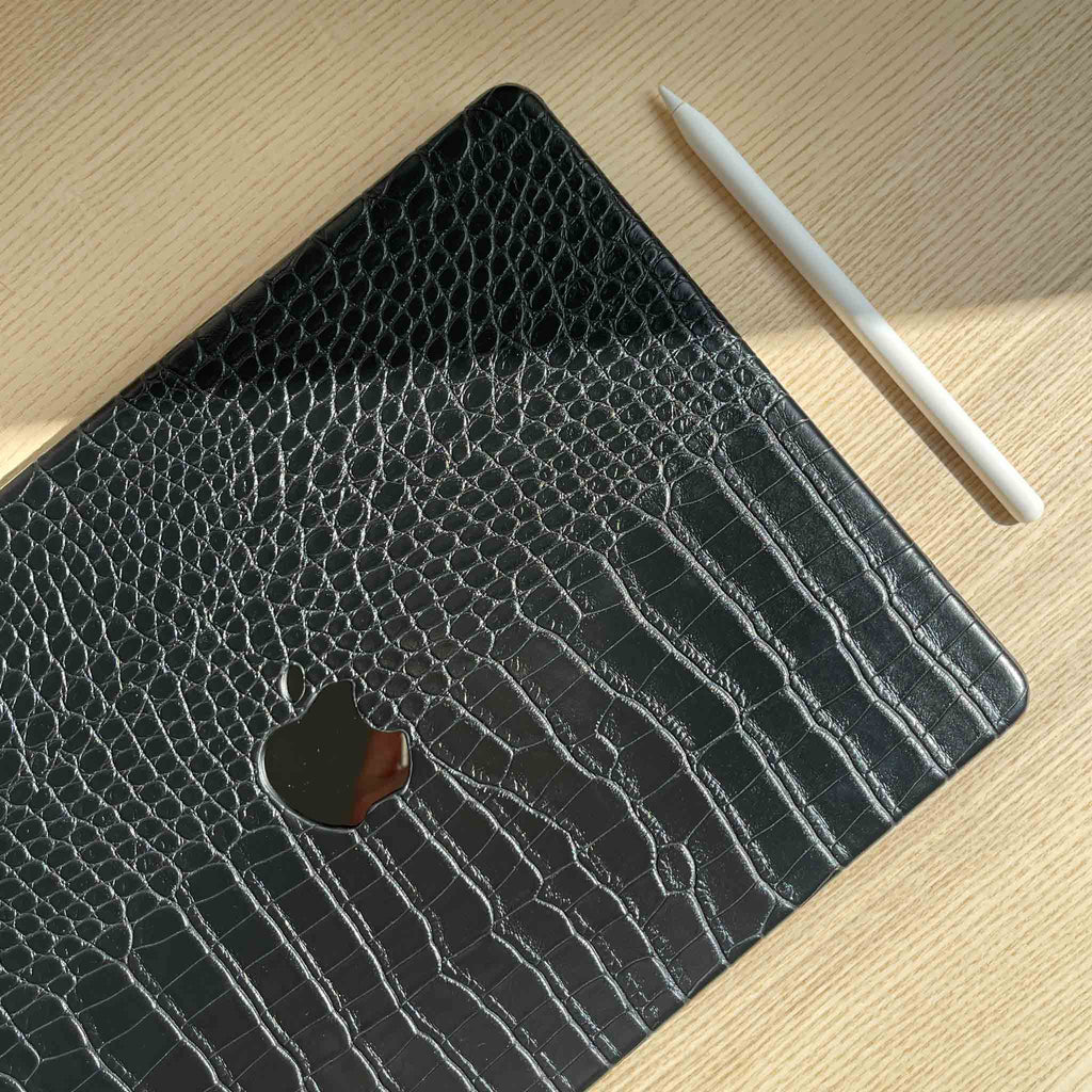 black crocodile macbook cover
