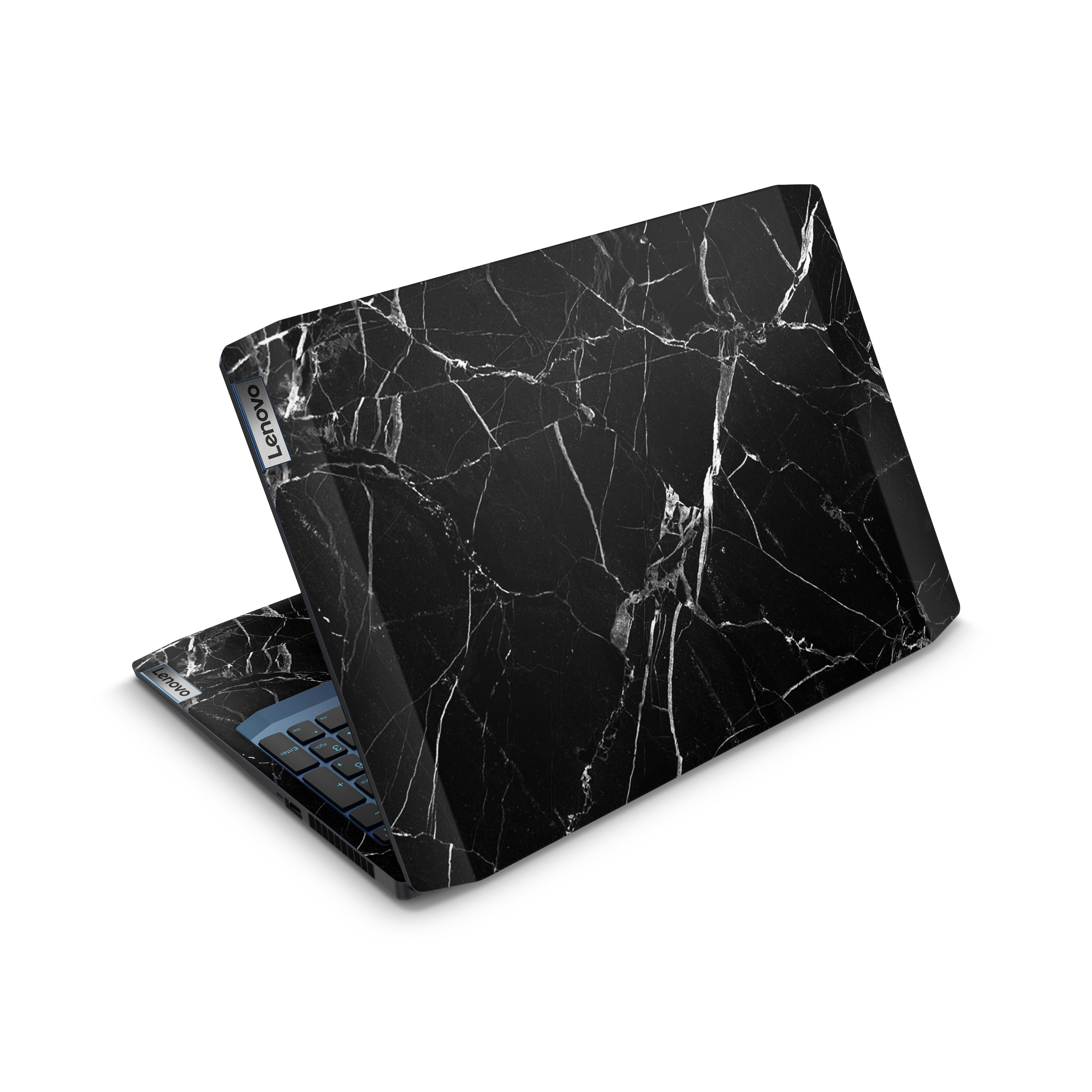 black hyper marble lenovo skin