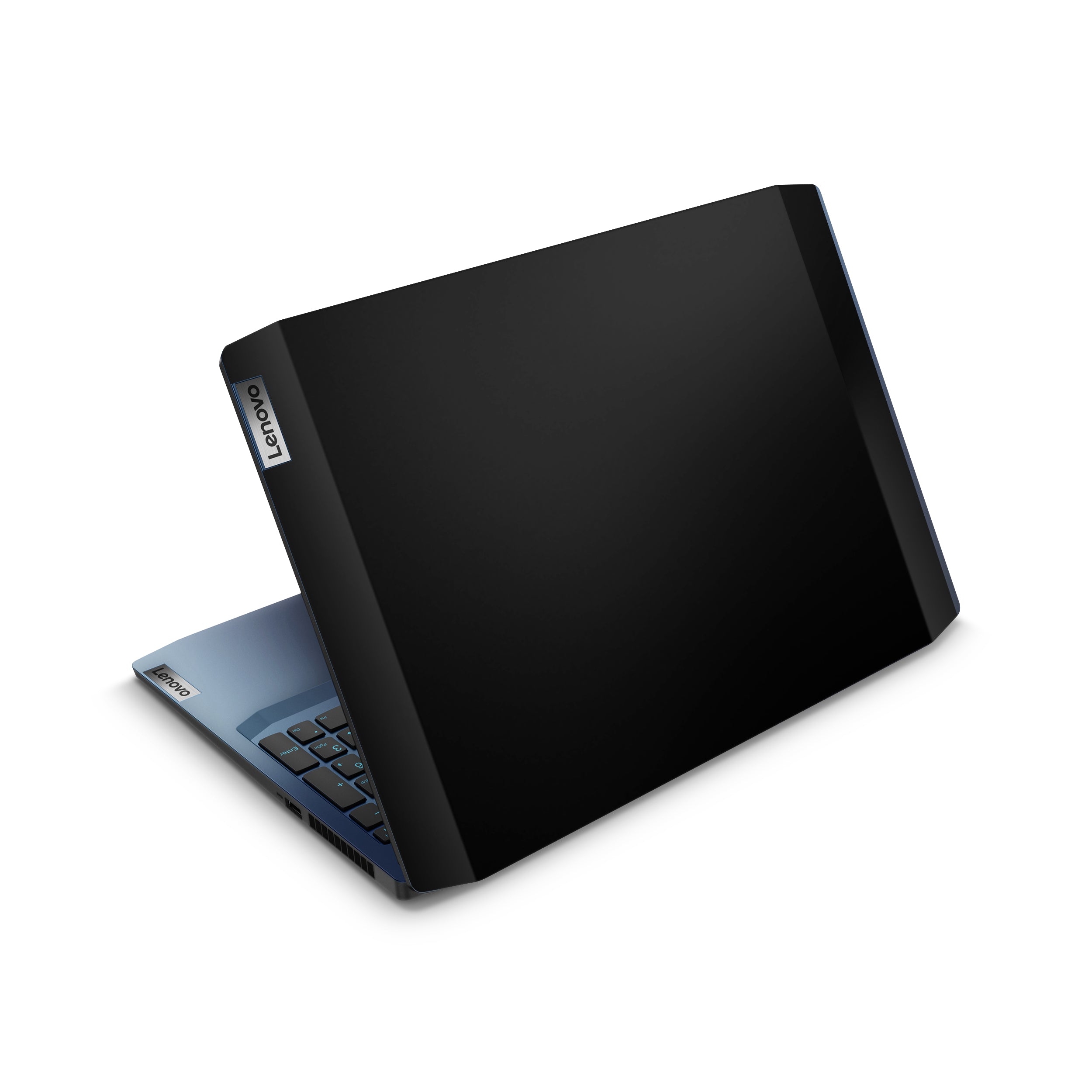 black lenovo skin top view