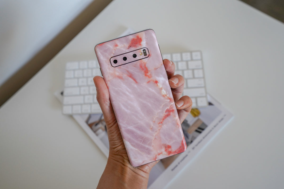 Blush Marble Samsung Galaxy Skin + Case