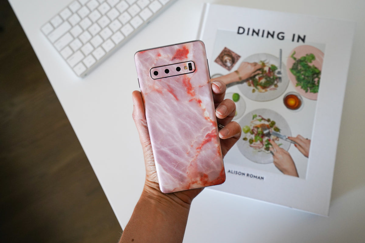 Blush Marble Samsung Galaxy Skin + Case