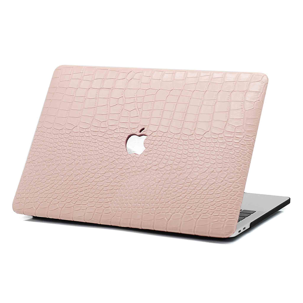 blush crocodile macbook case