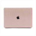 blush faux crocodile macbook case