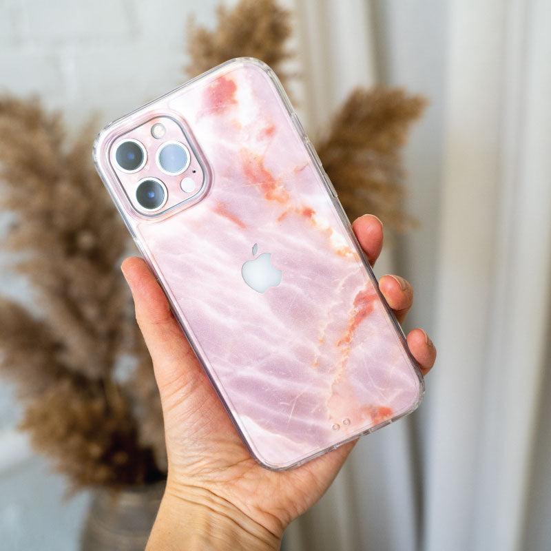 Blush Marble iPhone Skin + Case