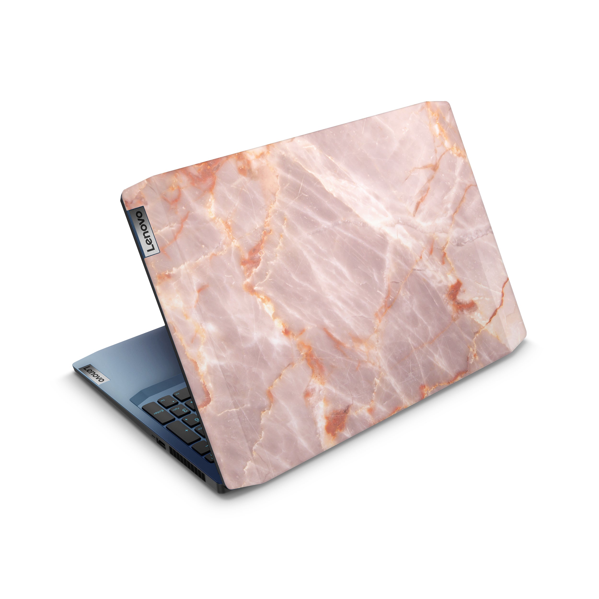 blush marble lenovo skin top view