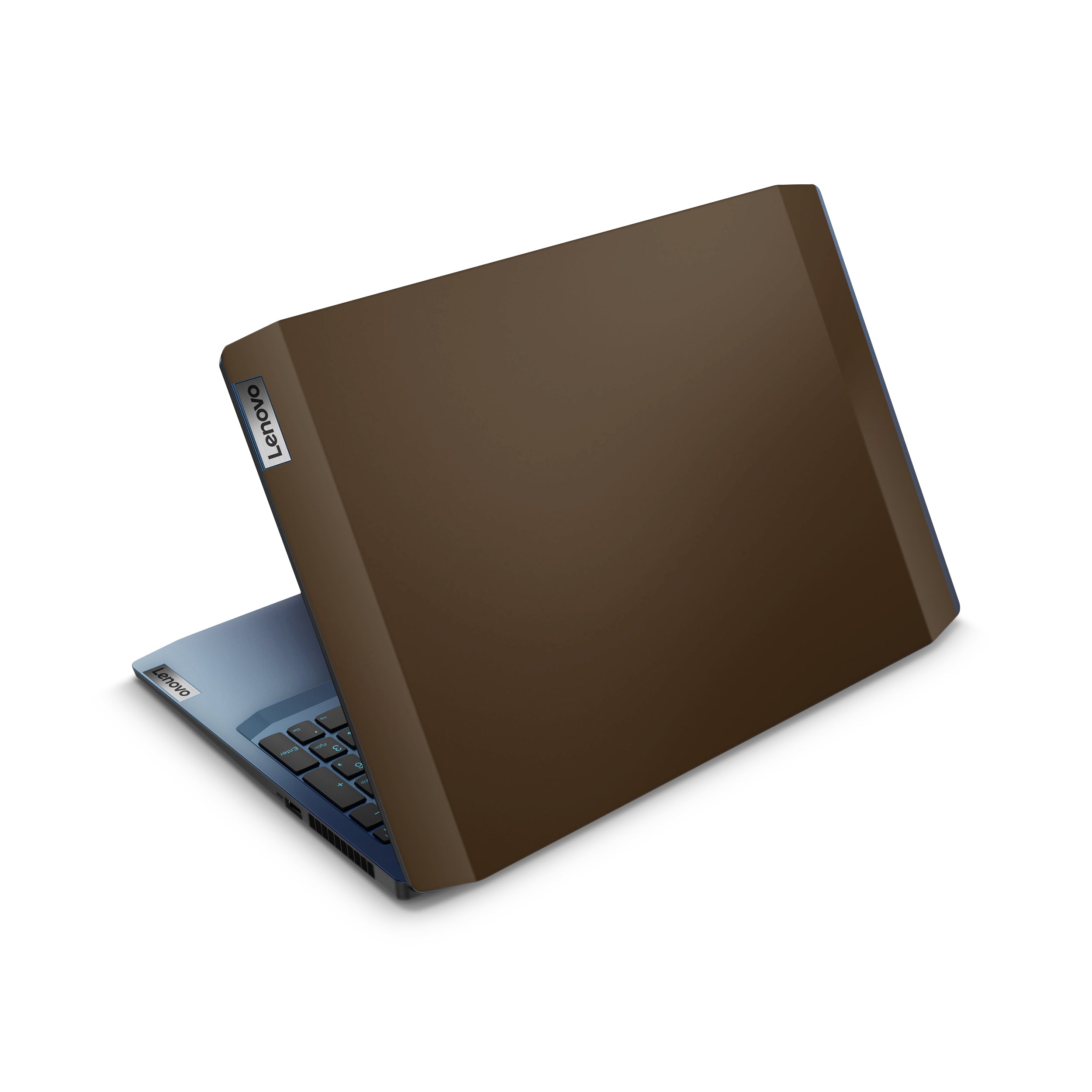 chocolate brown lenovo skin top view
