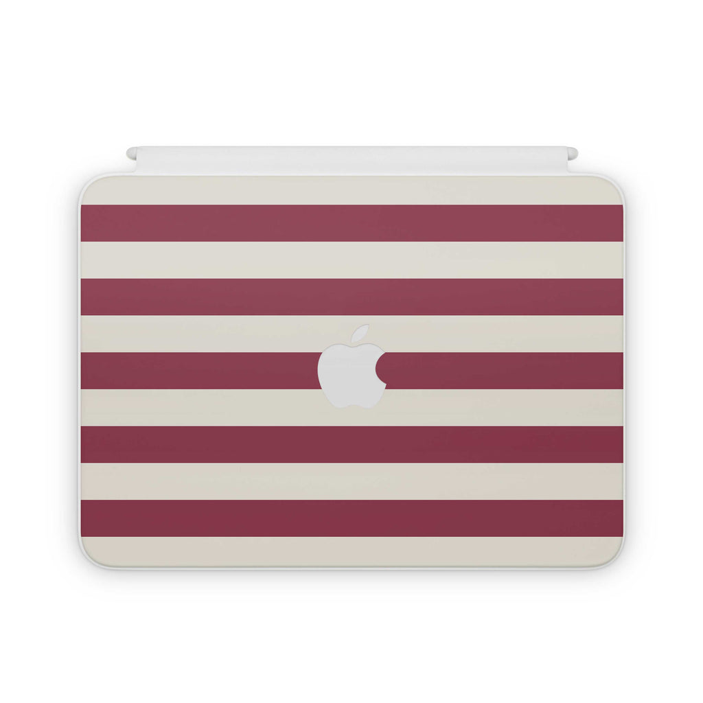 Cranberry Stripe Magic Keyboard Folio Skin