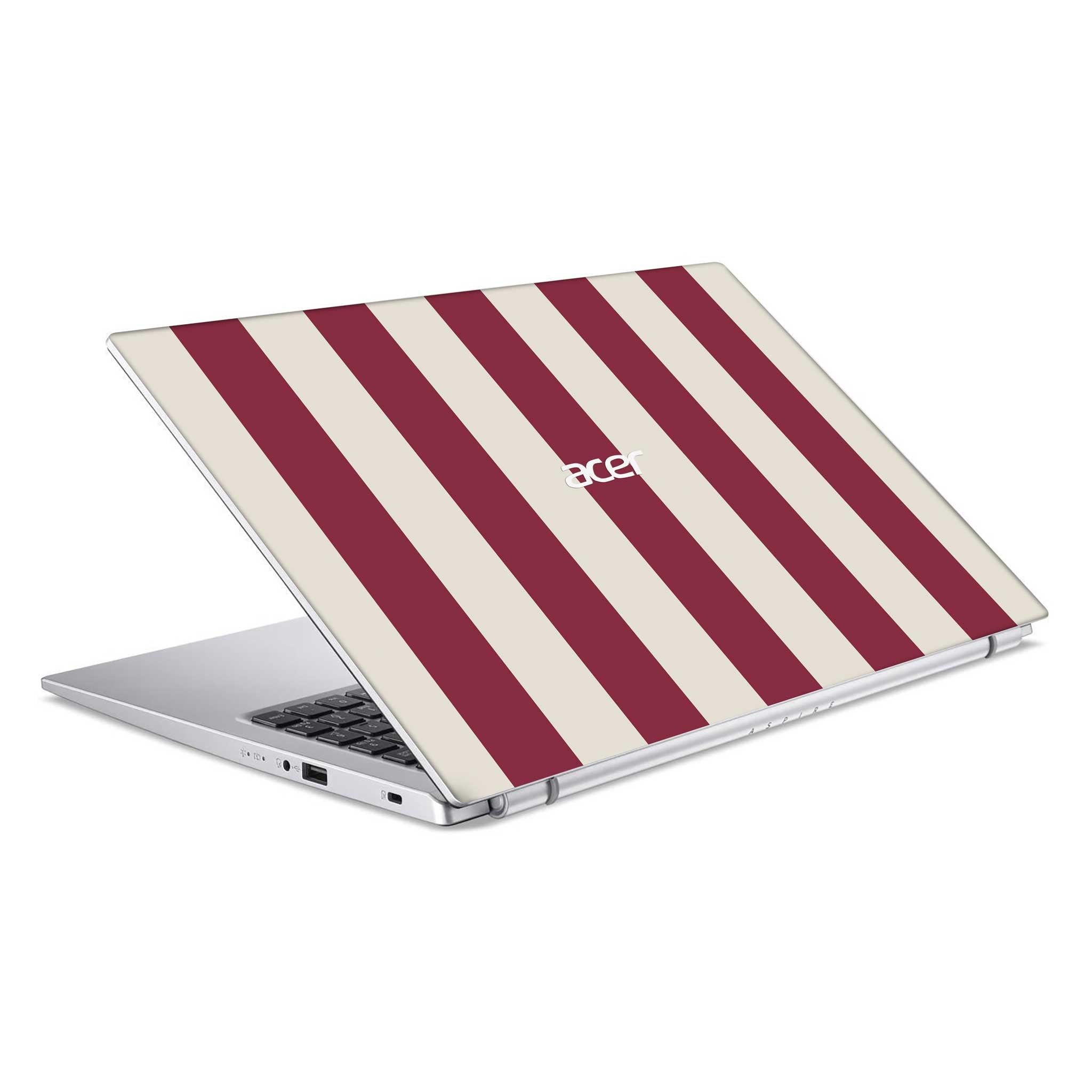 cranberry stripe acer skin top view