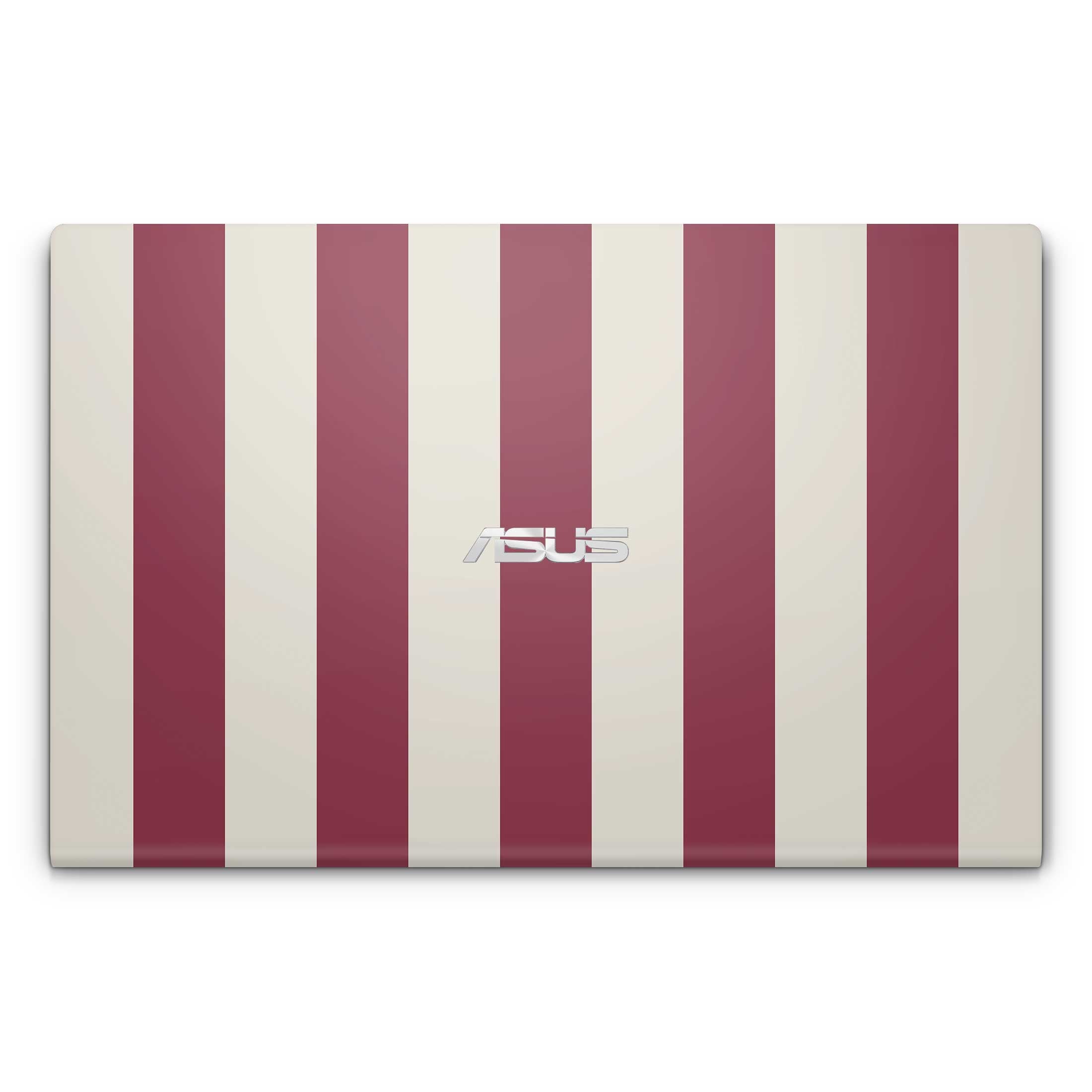 Cranberry Stripe Asus Skin Top View