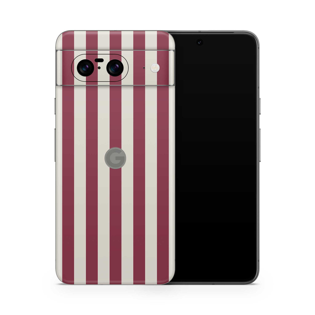 cranberry stripe google pixel skin