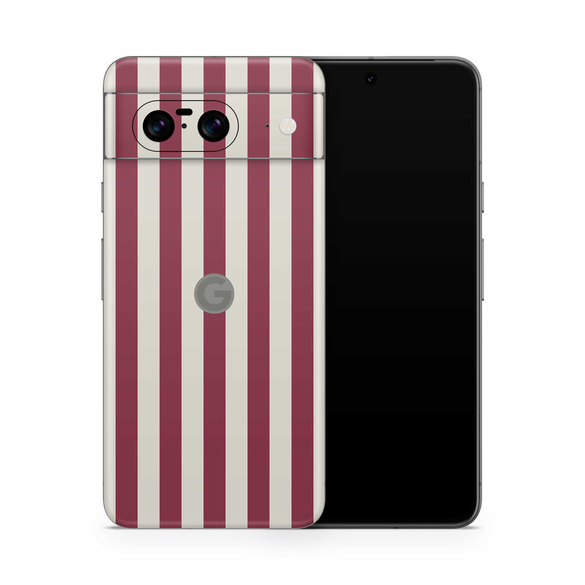 cranberry stripe google pixel skin