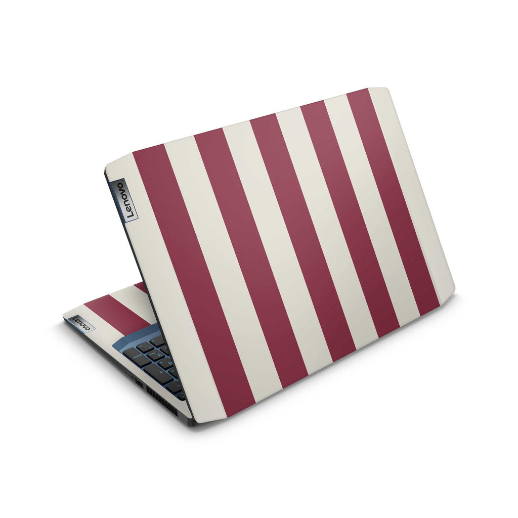 cranberry stripe lenovo skin
