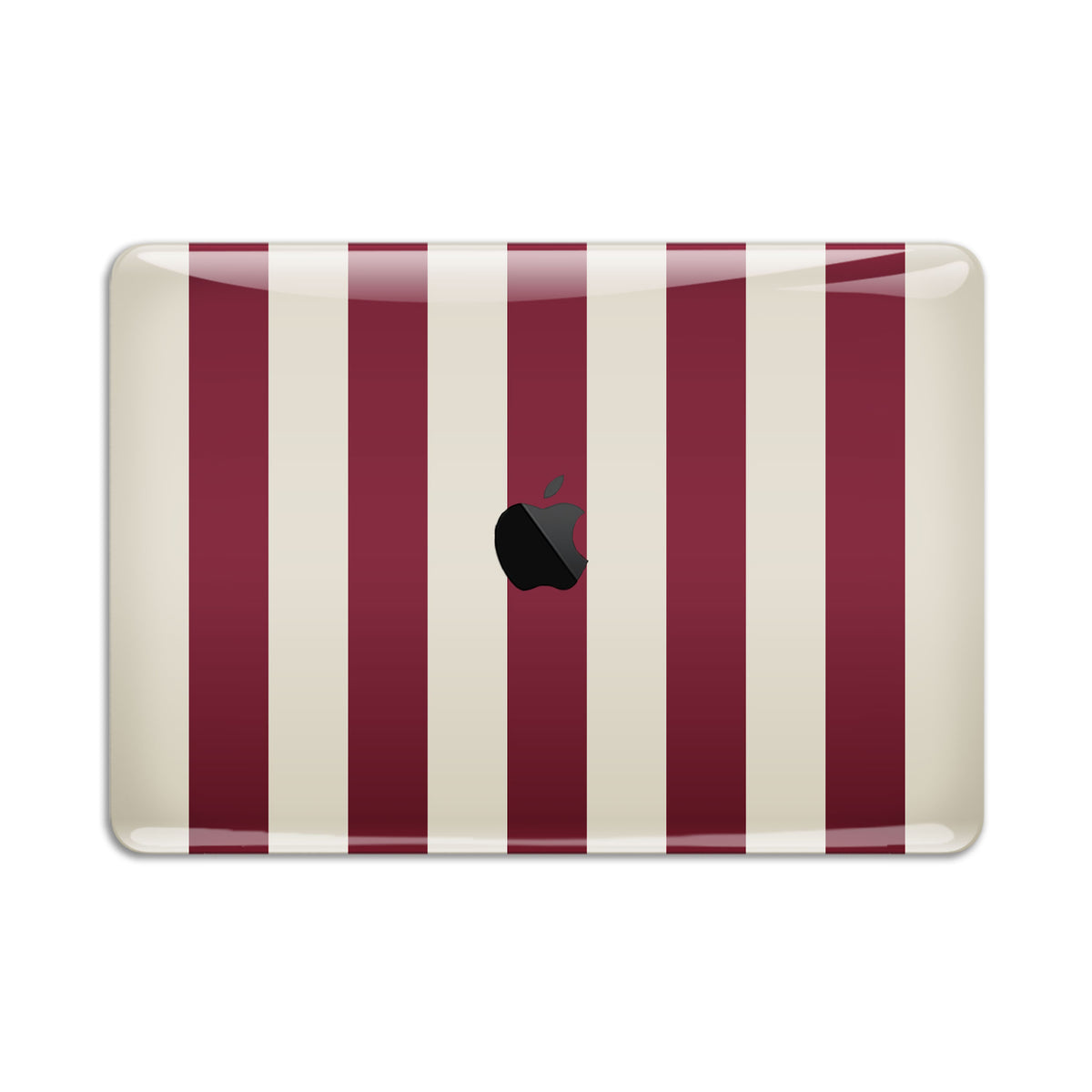 cranberry stripe macbook case