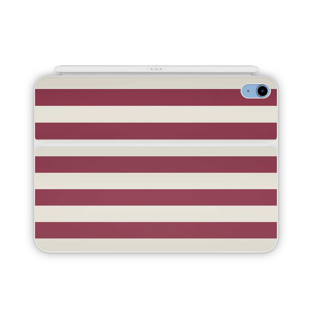 Cranberry Stripe Magic Keyboard Folio Decal
