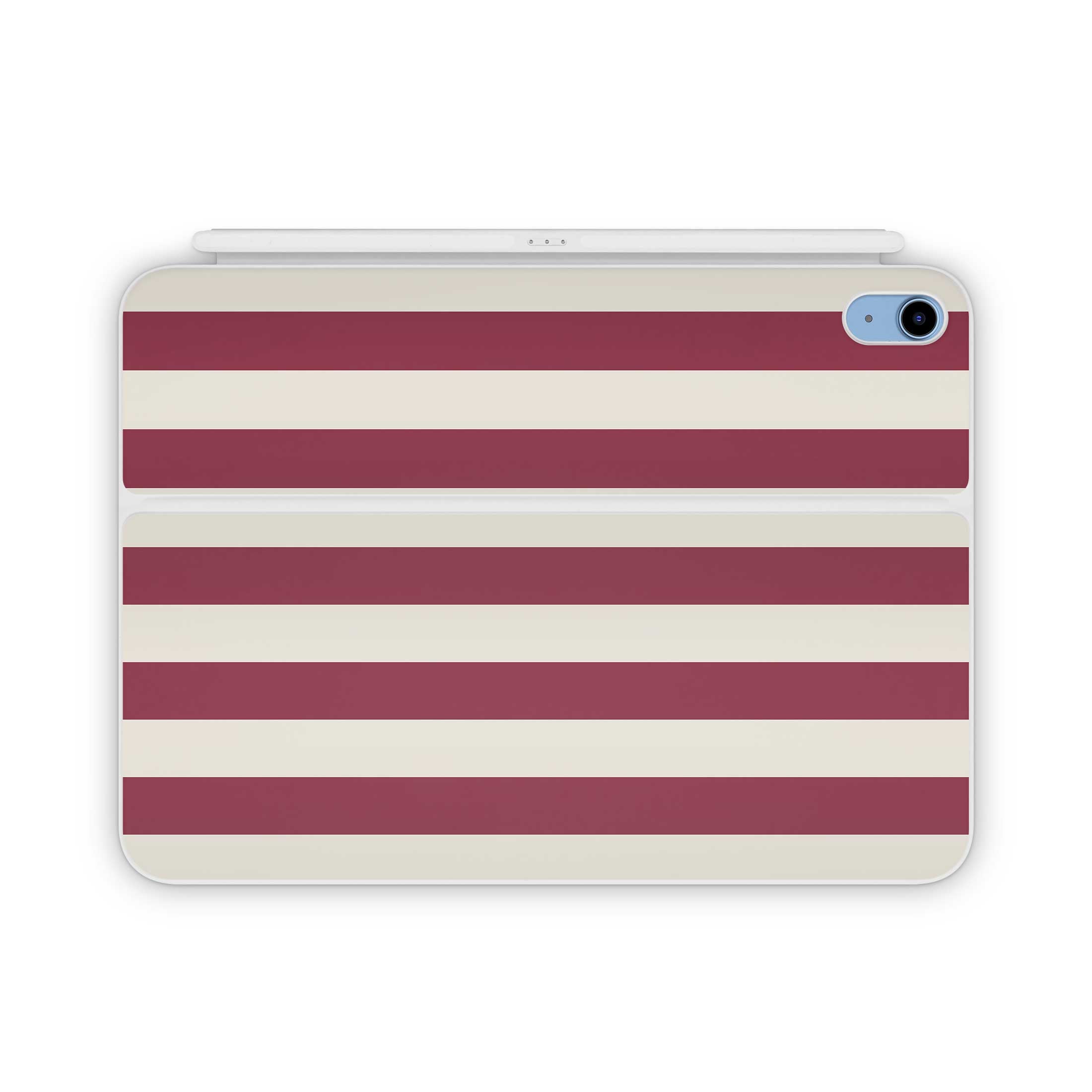 Cranberry Stripe Magic Keyboard Folio Decal
