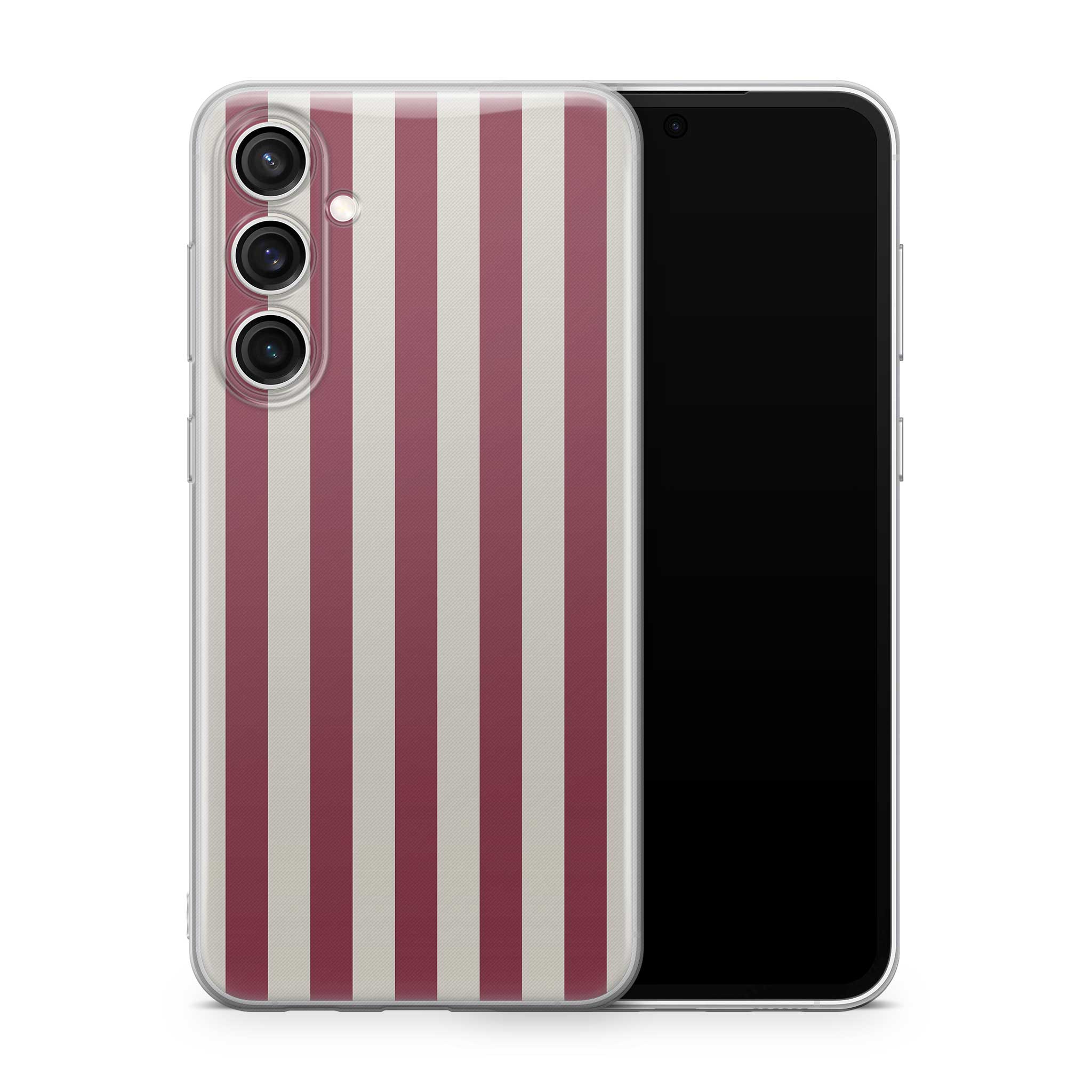 Cranberry Stripe Samsung Galaxy Skin Case