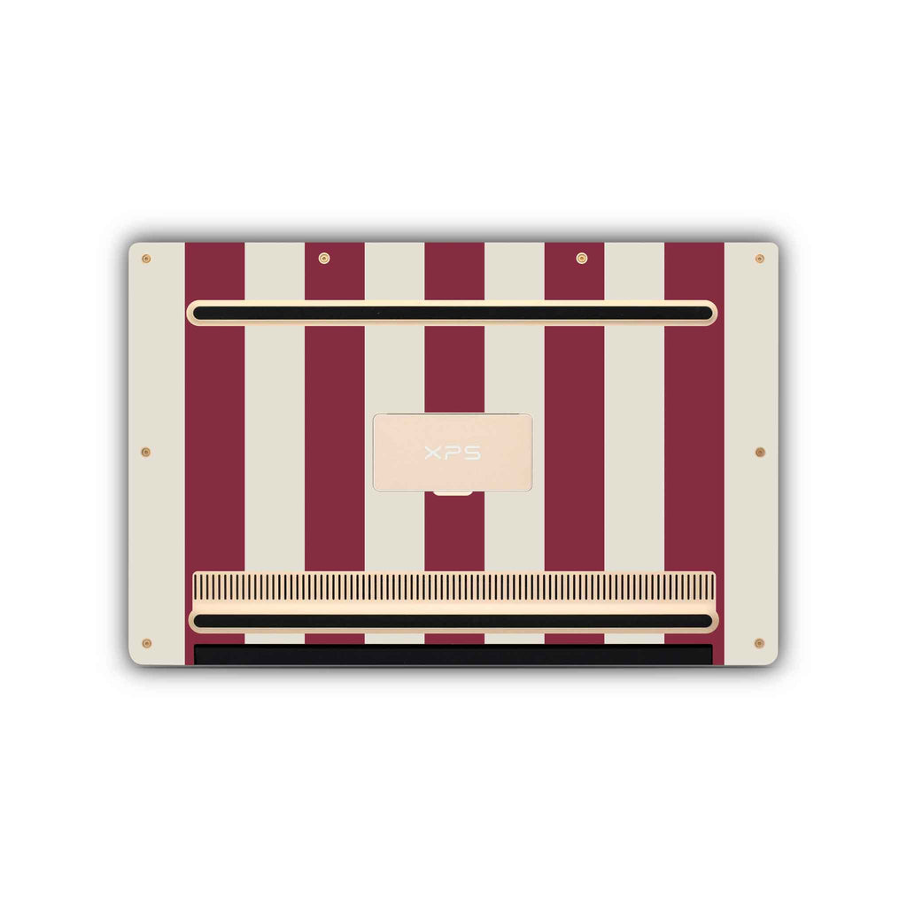 cranberry stripe dell skin bottom view