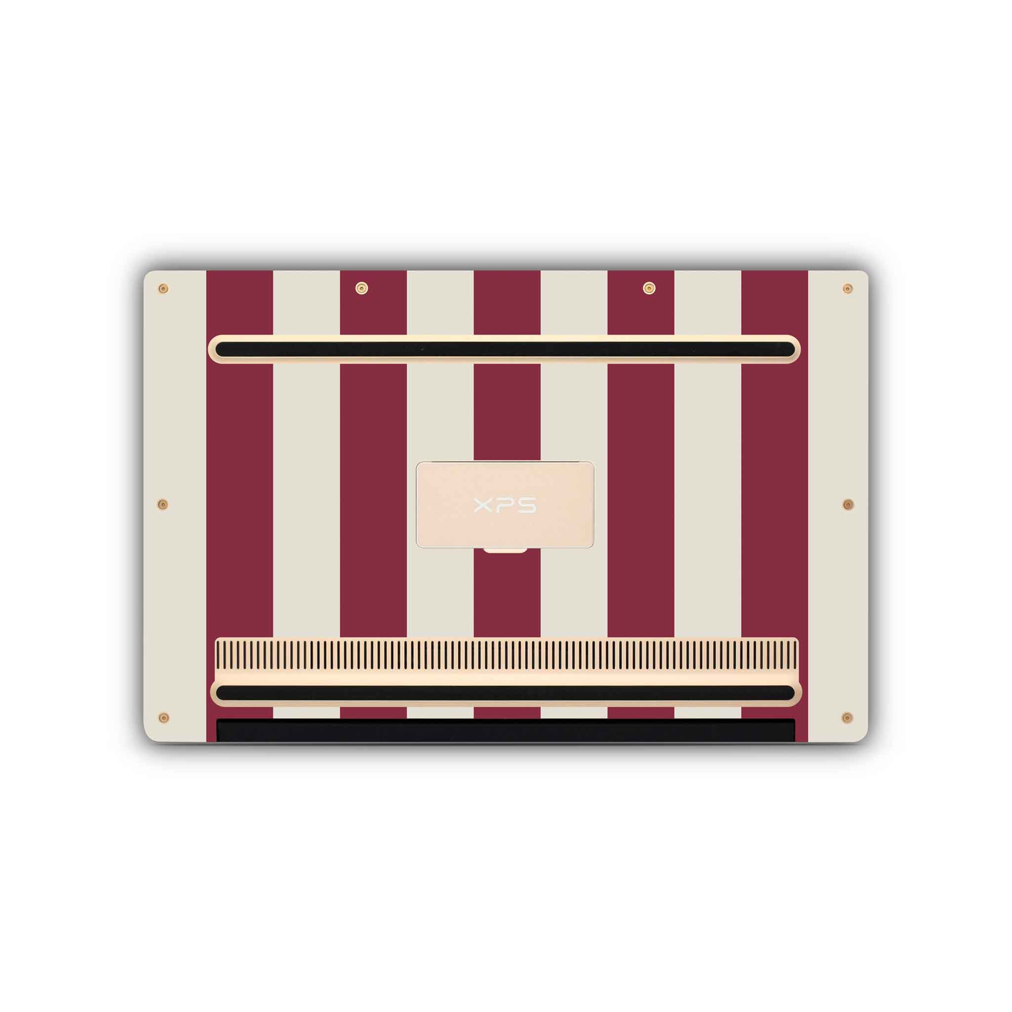 cranberry stripe dell skin bottom view