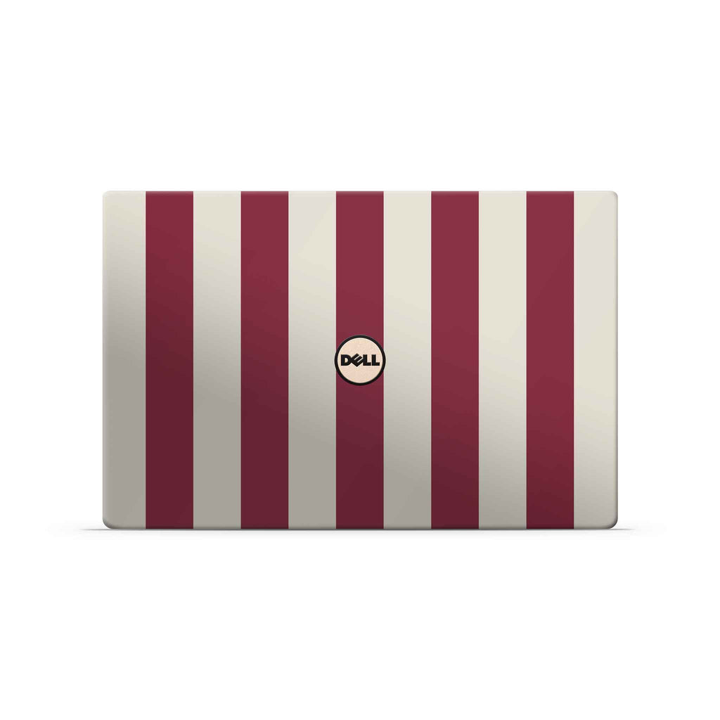 cranberry stripe dell skin top view