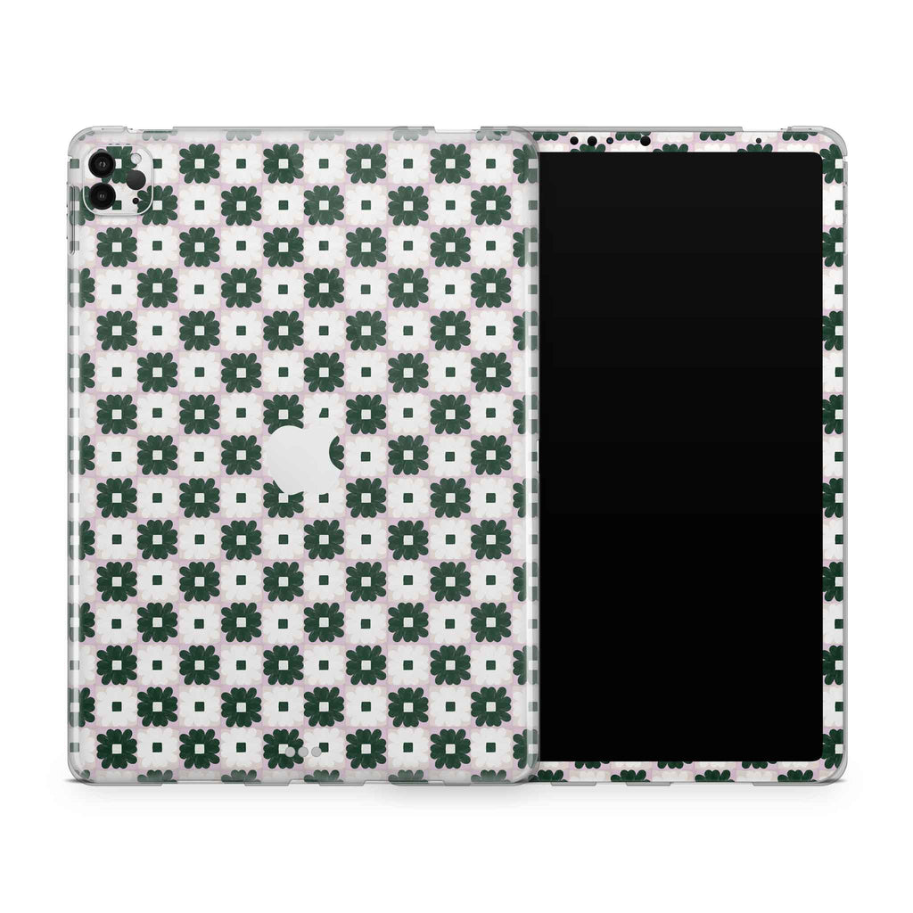 daisy quilt iPad skin + case