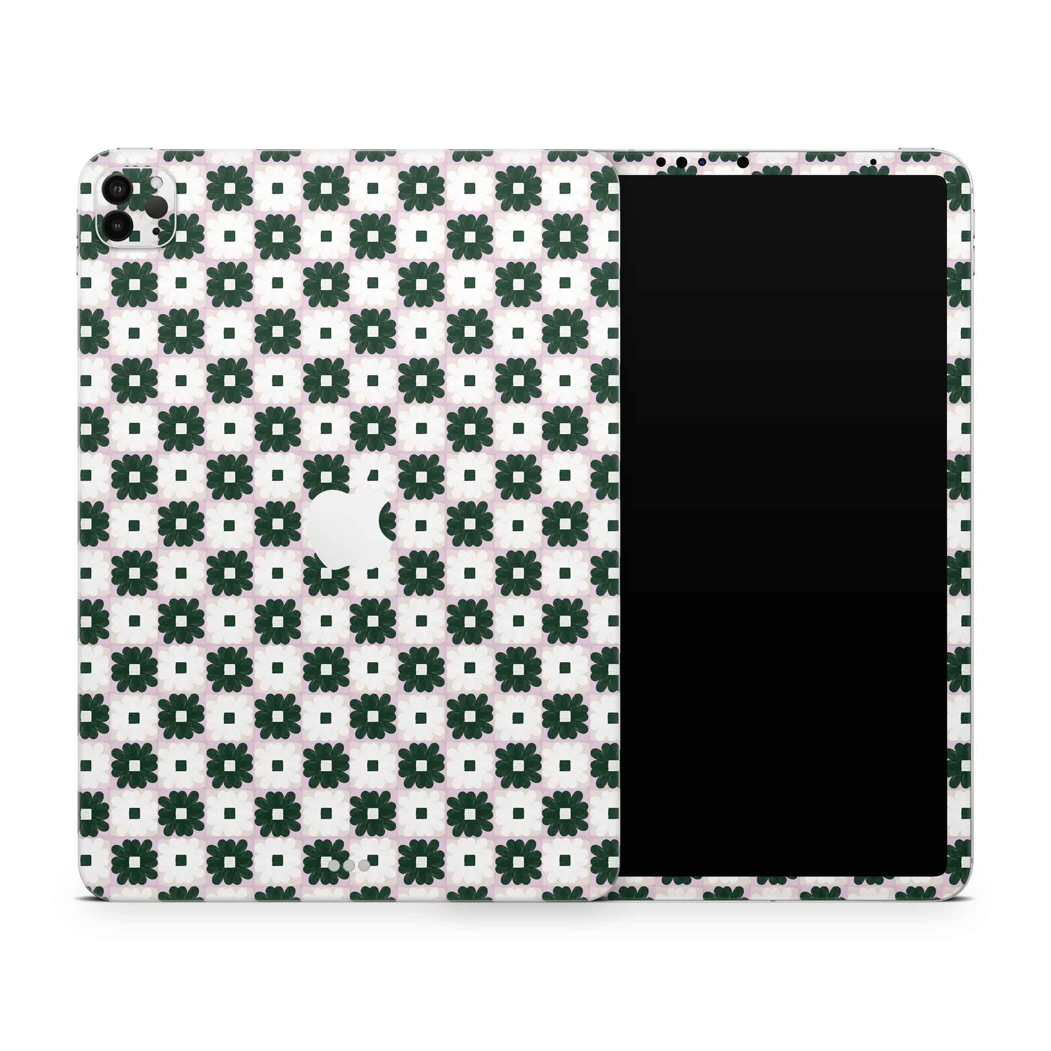 daisy quilt iPad skin